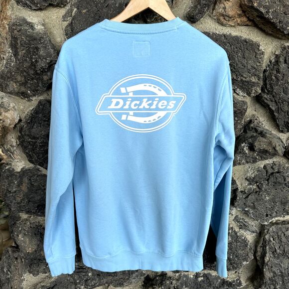 Dickies Mens Light Blue Sweatshirt Crew Neck Large - Picture 6 of 11